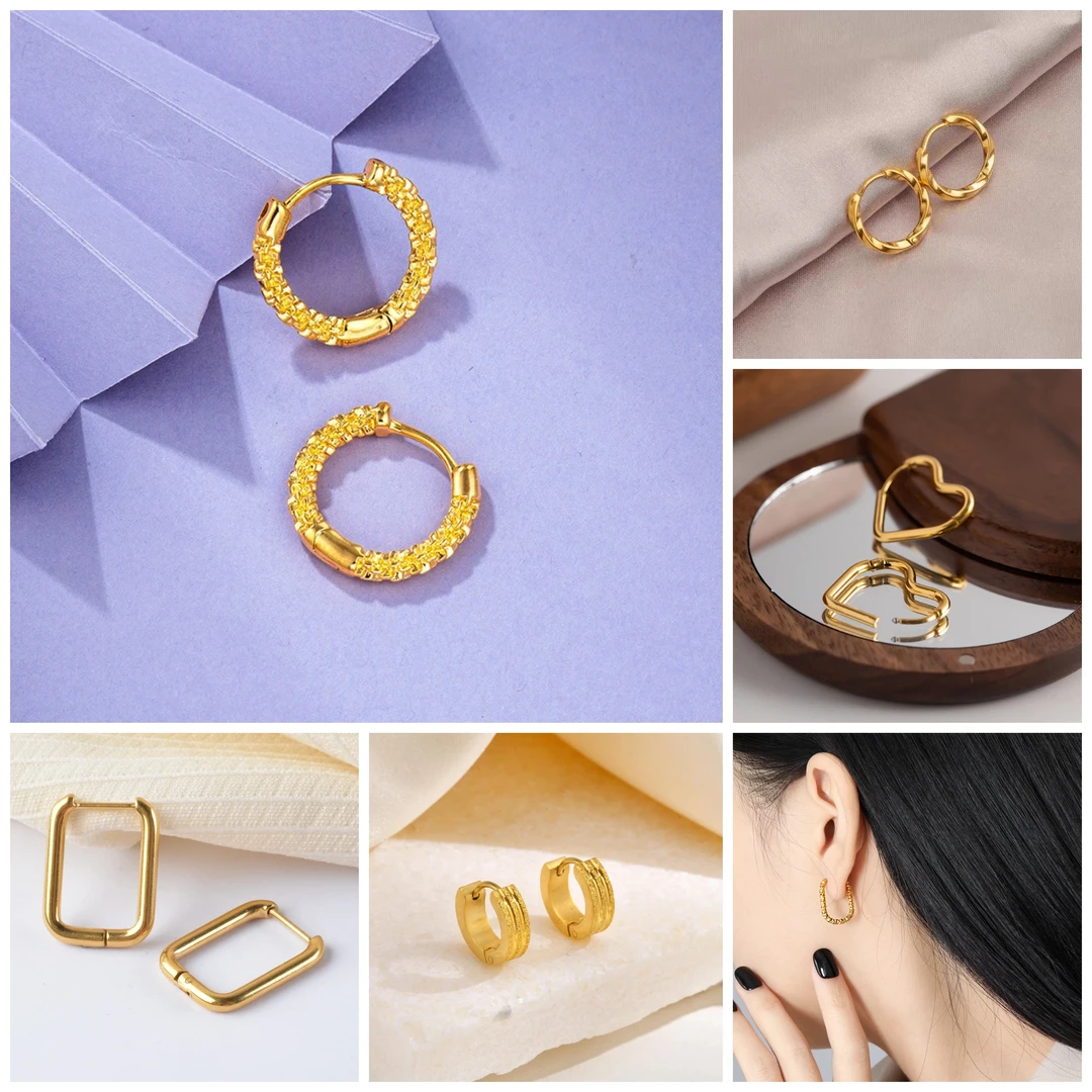 铜合金耳饰 【多种款式耳扣】1.5公分耳扣