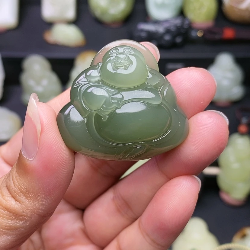 【闪购商品】和田玉未镶嵌挂件程*绣