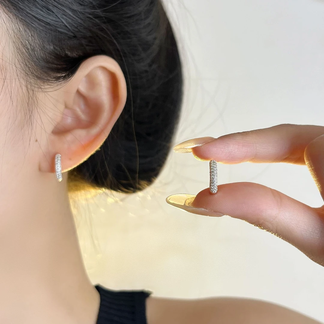 足银耳饰 耳扣女小众设计感高级轻奢气质耳环2025新款耳饰配饰