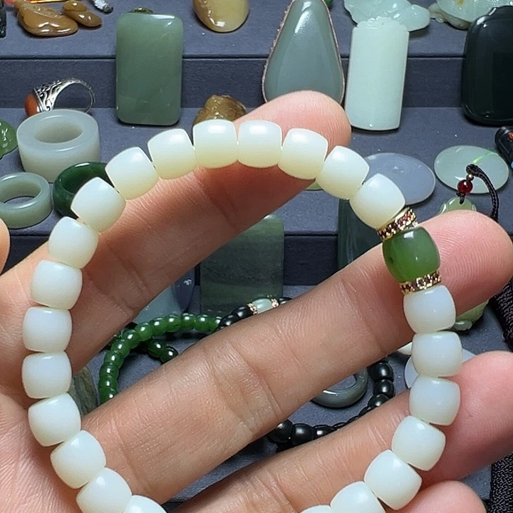 和田玉（白玉）未镶嵌手链