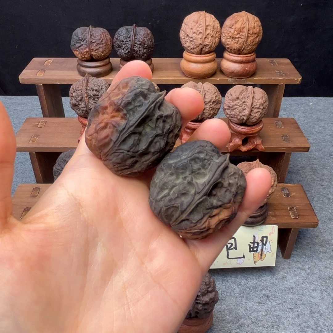 文玩核桃吊坠z紫衣将军膀37mm