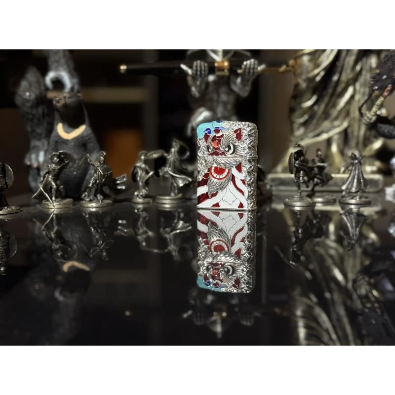 吉祥如意（银）狮子（夜光） 煤油机L（不赠送煤油）H