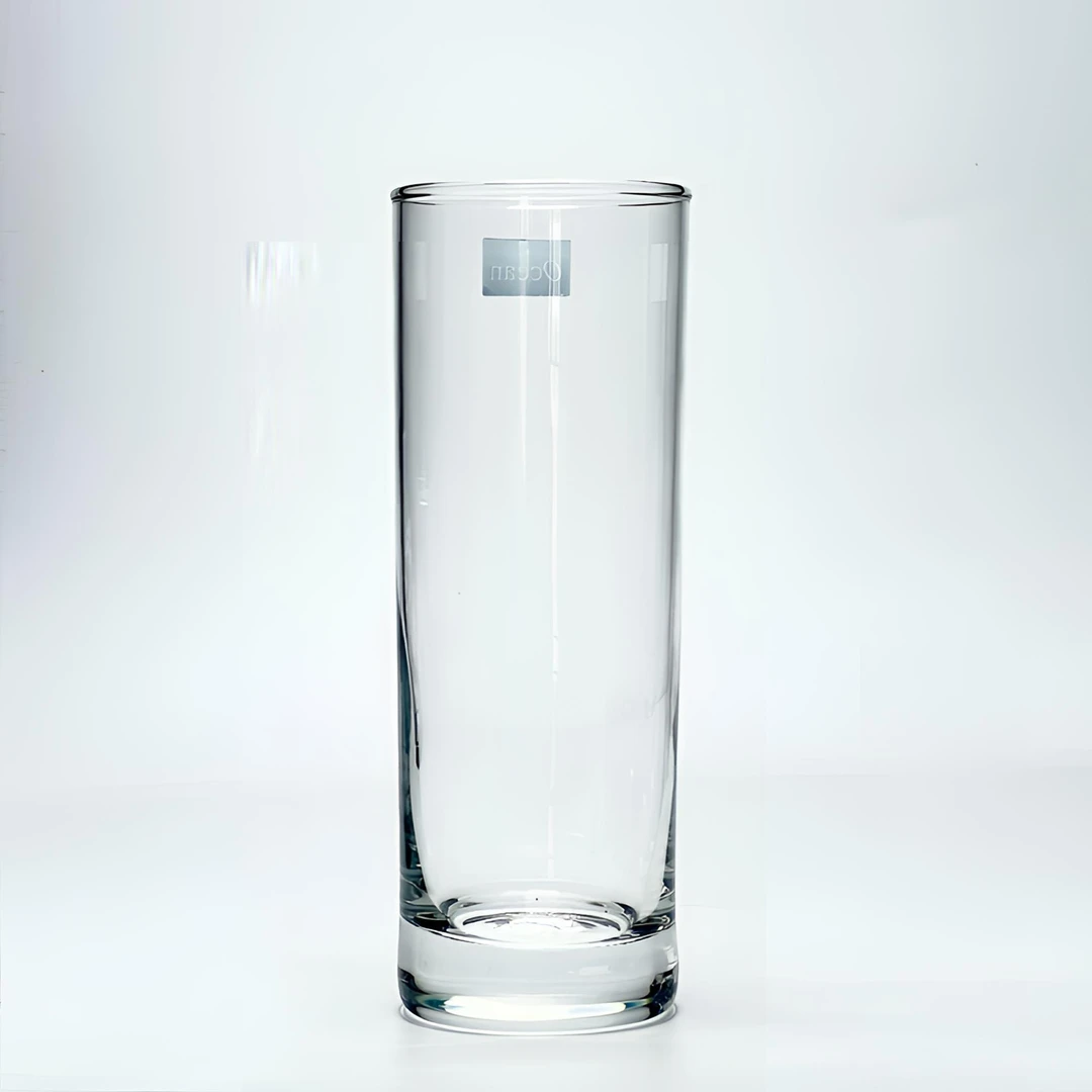 进口玻璃水杯直筒杯子家用透明喝水杯子牛奶杯架客厅茶杯饮水杯