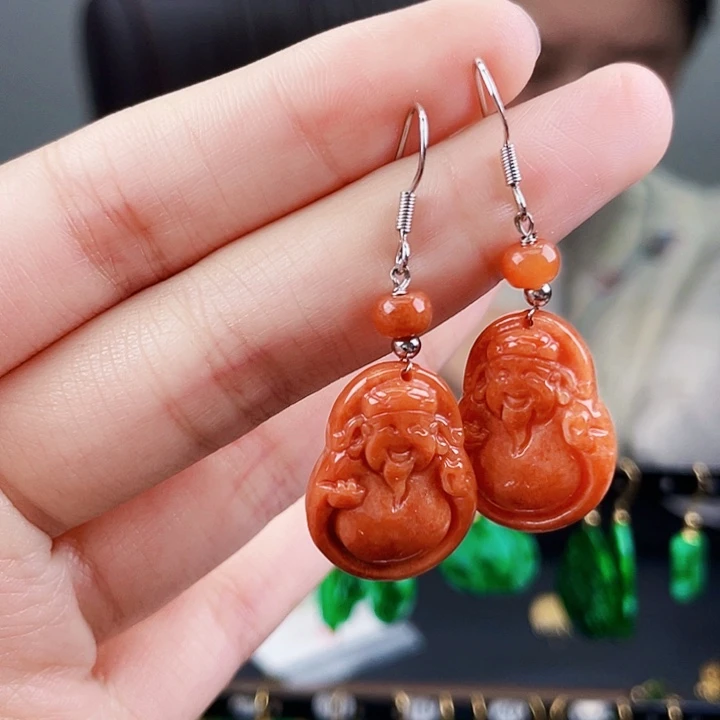 翡翠耳饰未镶嵌饰品