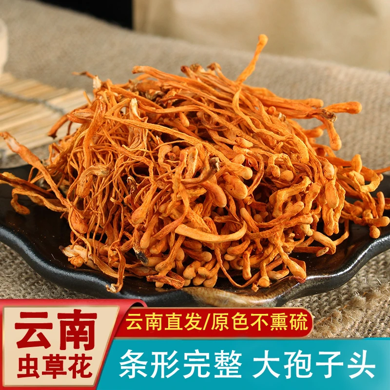 【云南小莫】虫草花100克干货 炖汤美味煲汤食材2025年新货营养美食
