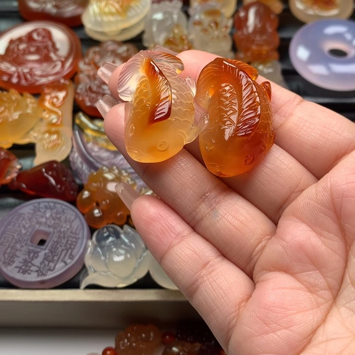 玛瑙/玉髓颈饰未镶嵌媛**@