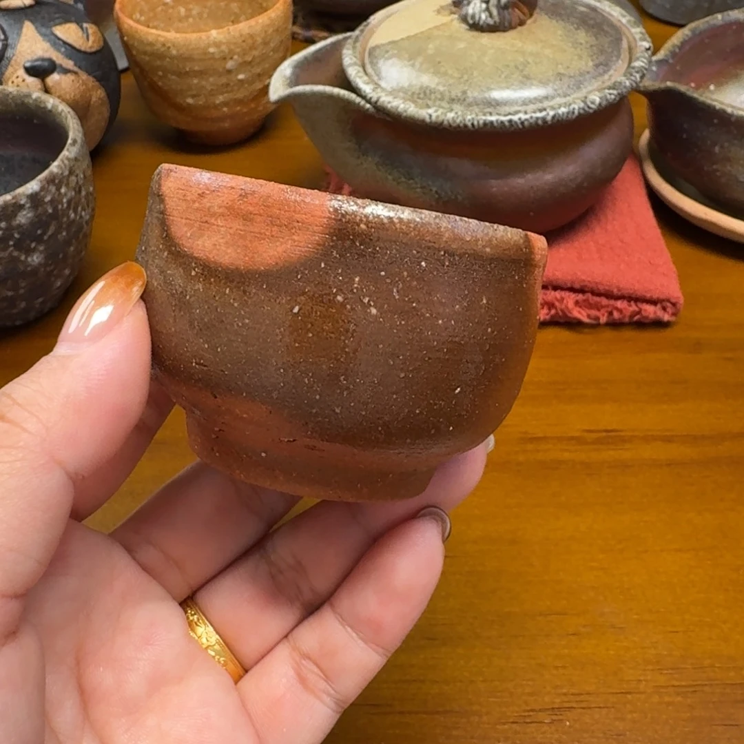 备前烧 开播福利 二代陶月 红山土主人杯