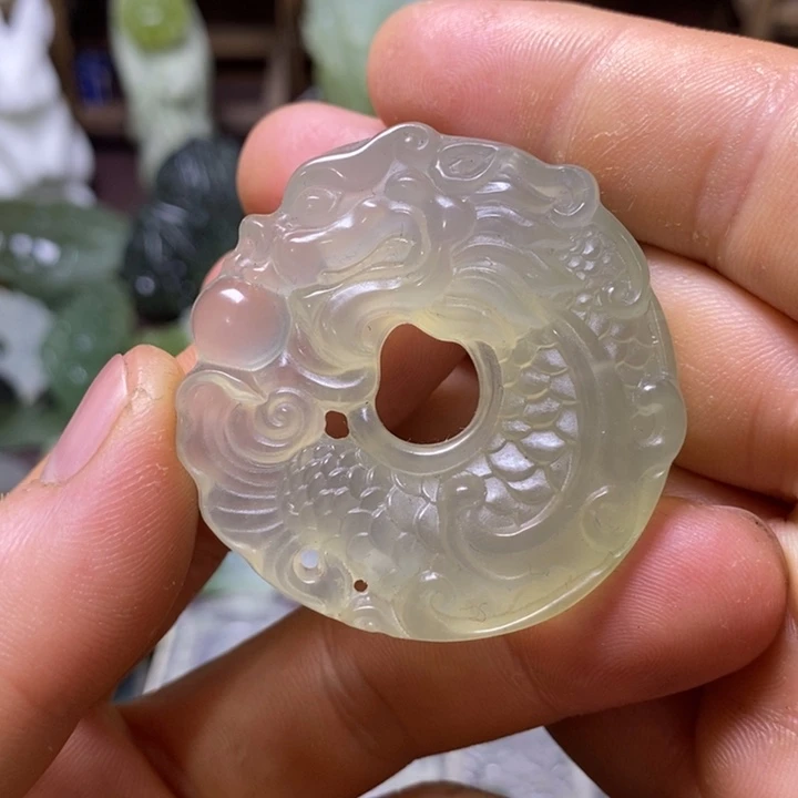 岫玉未镶嵌岫玉挂件