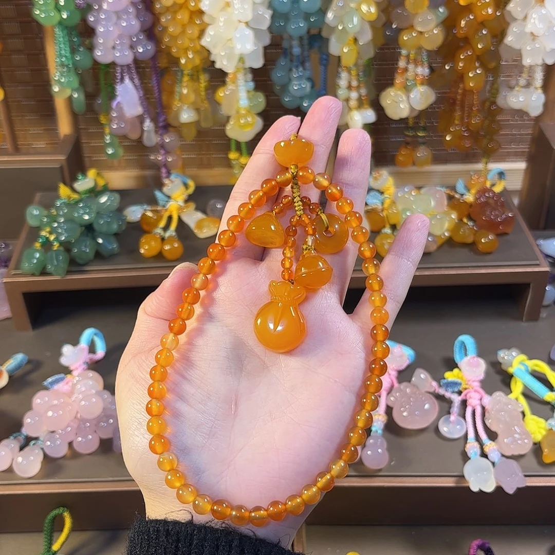 玛瑙/玉髓未镶嵌车挂