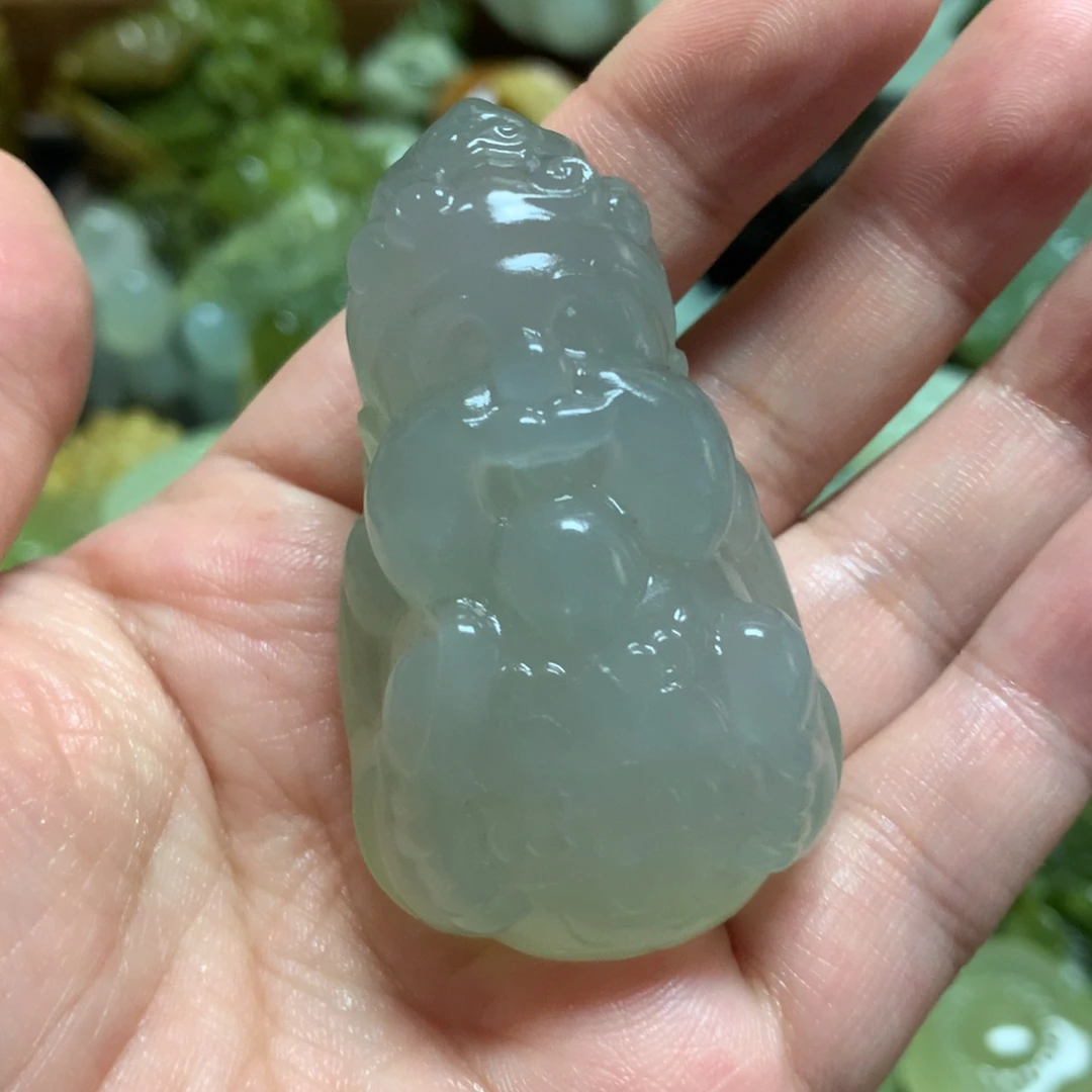 岫玉未镶嵌手把手把