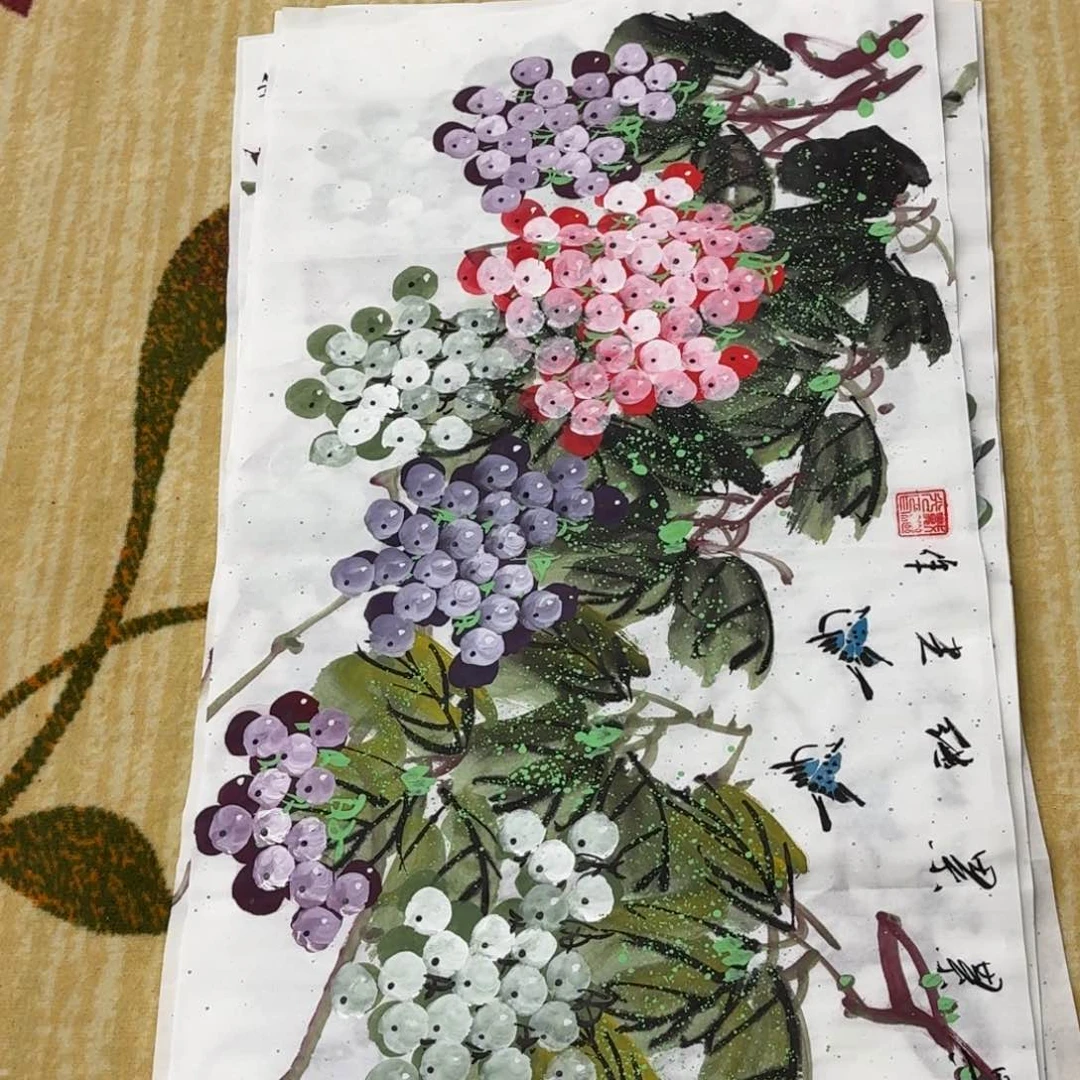 书法绘画作品婉。