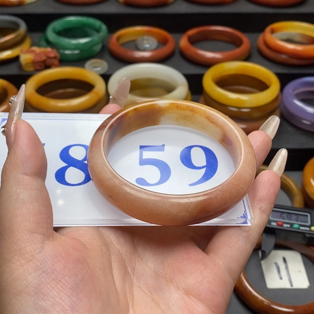 石英质玉（黄龙玉）手镯未镶嵌