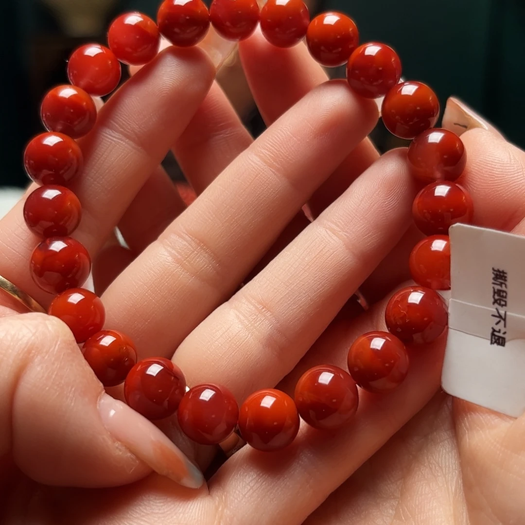 南红玛瑙未镶嵌手链