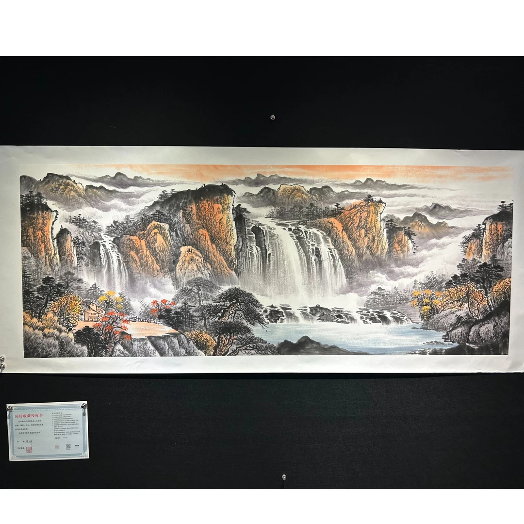 【鸿运当头】张静老师书画作品-横版 画芯180*68