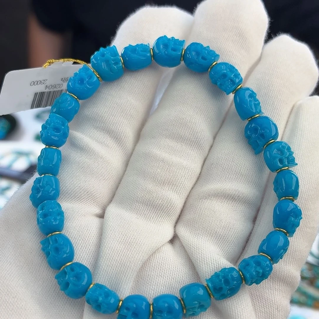 绿松石未镶嵌配饰8×6mm