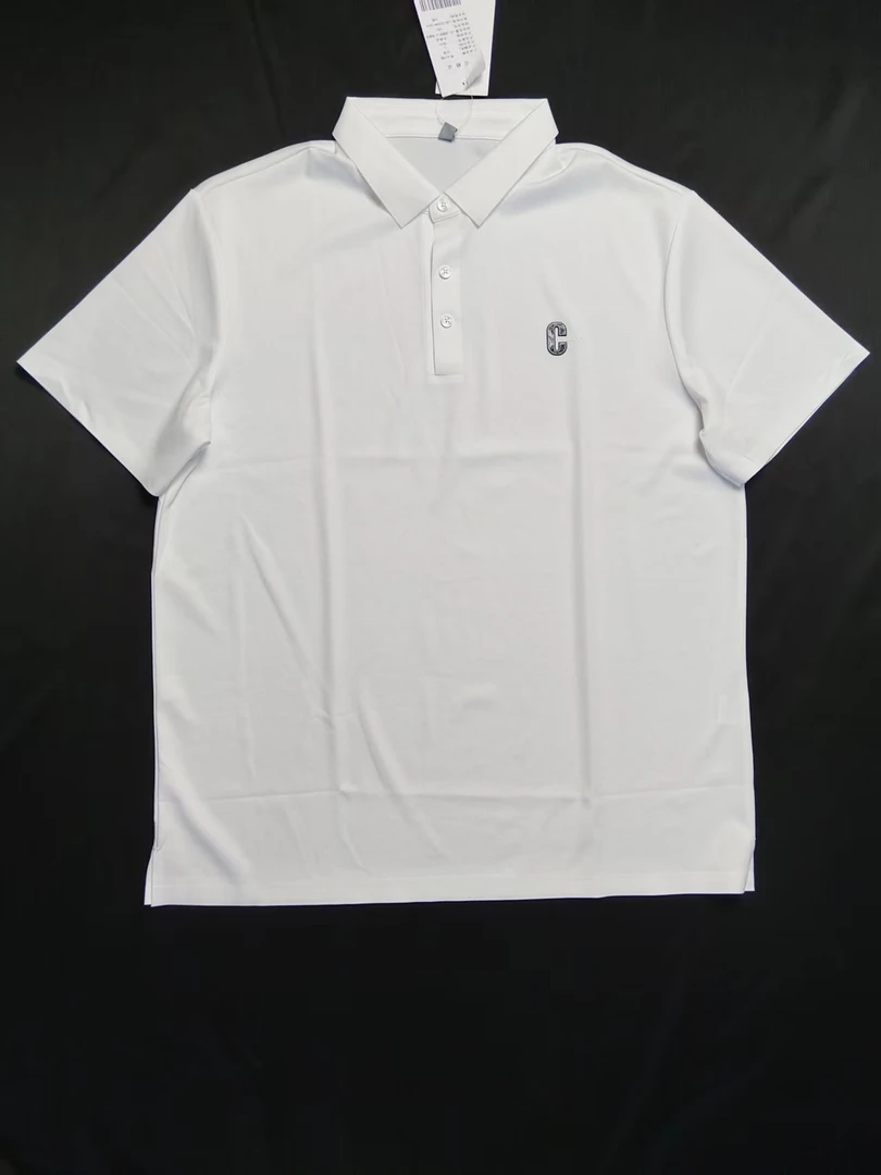 [现货现发]纯色轻商务休闲免烫短袖夏季Polo衫男冰丝舒适短袖
