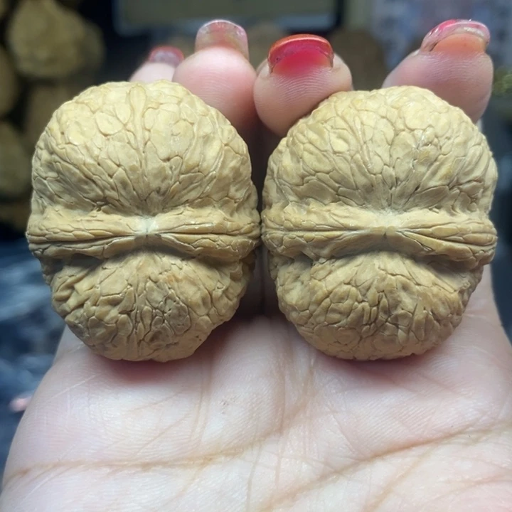 文玩核桃吊坠43寿星头元宝