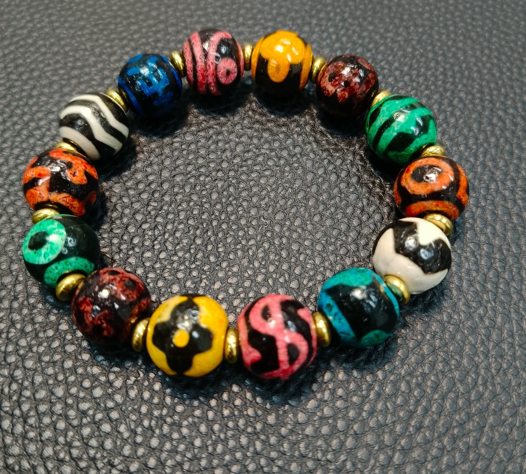 天然珠宝时尚百搭七彩圣灵珠卡14手串（多样性拍一发一）