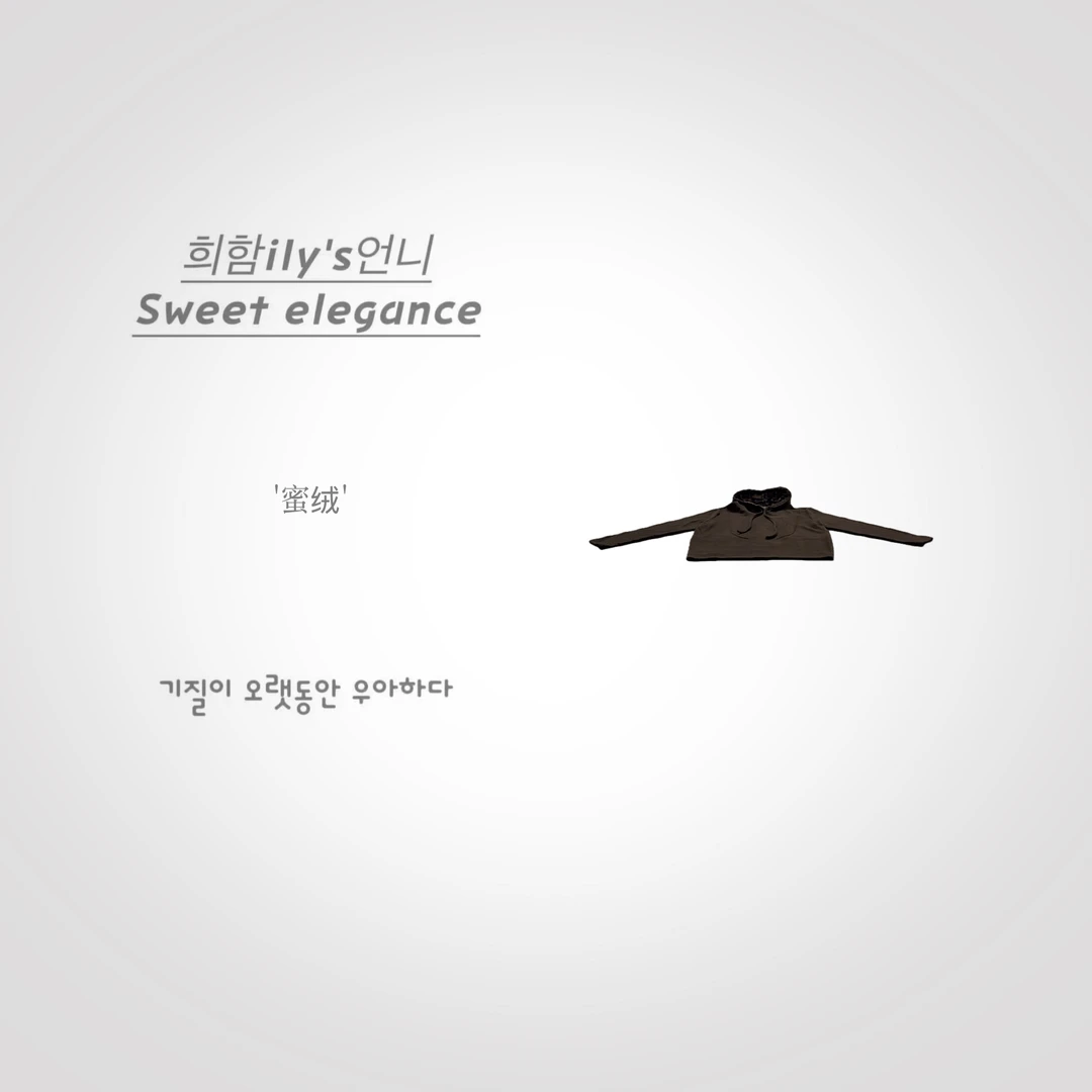 【蜜绒】New.vip粉丝.韩版设计感双面绒百搭显瘦连帽时尚休闲打底衫