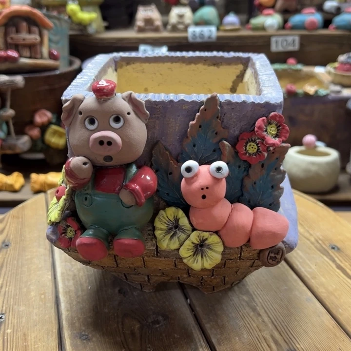 嘻哈多肉花盆百搭