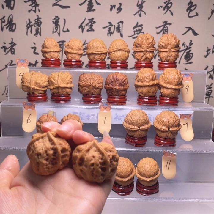 用***6桃核吊坠1花中花三棱