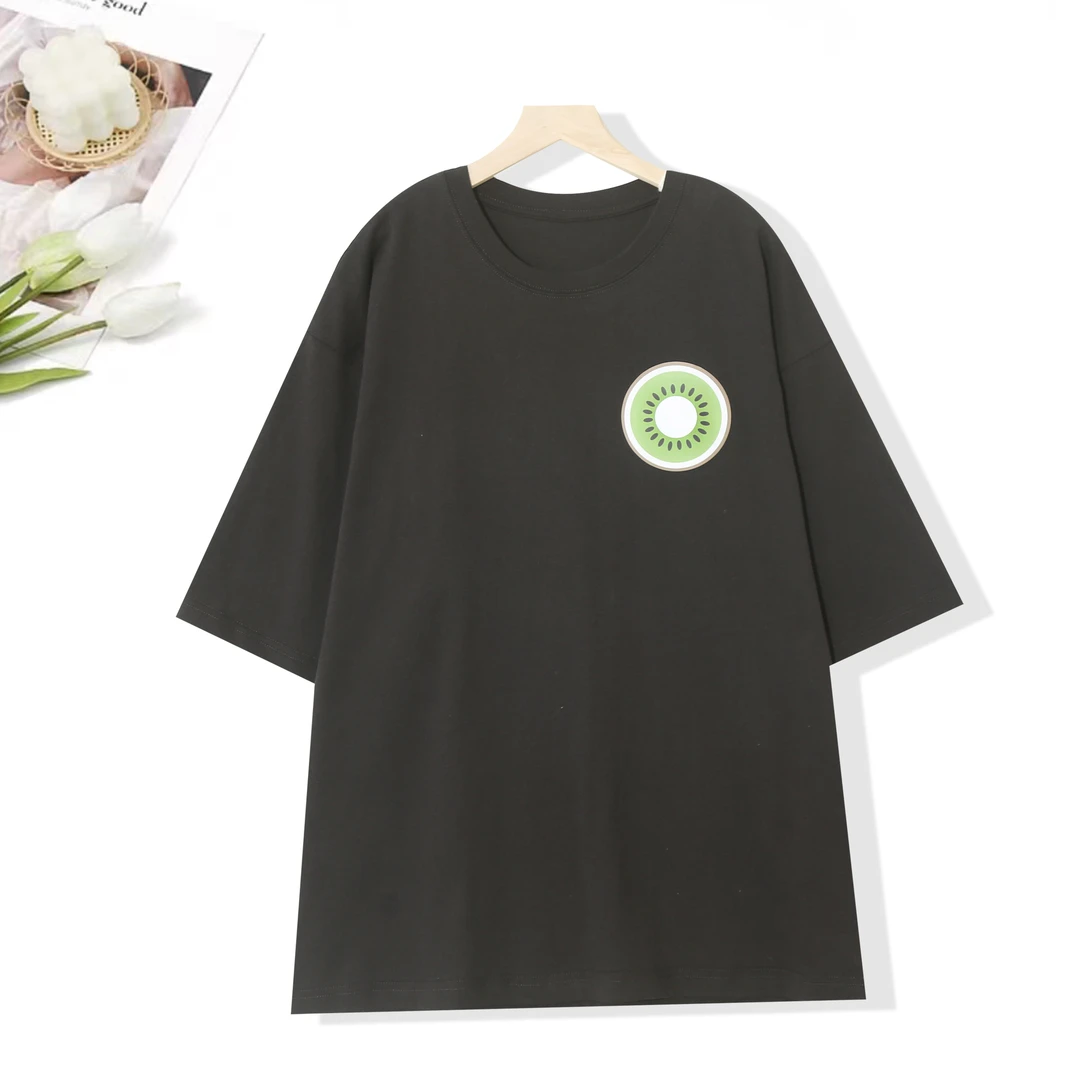 设计感爆款潮服男女同款时尚百搭圆领夏季字母短袖宽松T恤P-N180