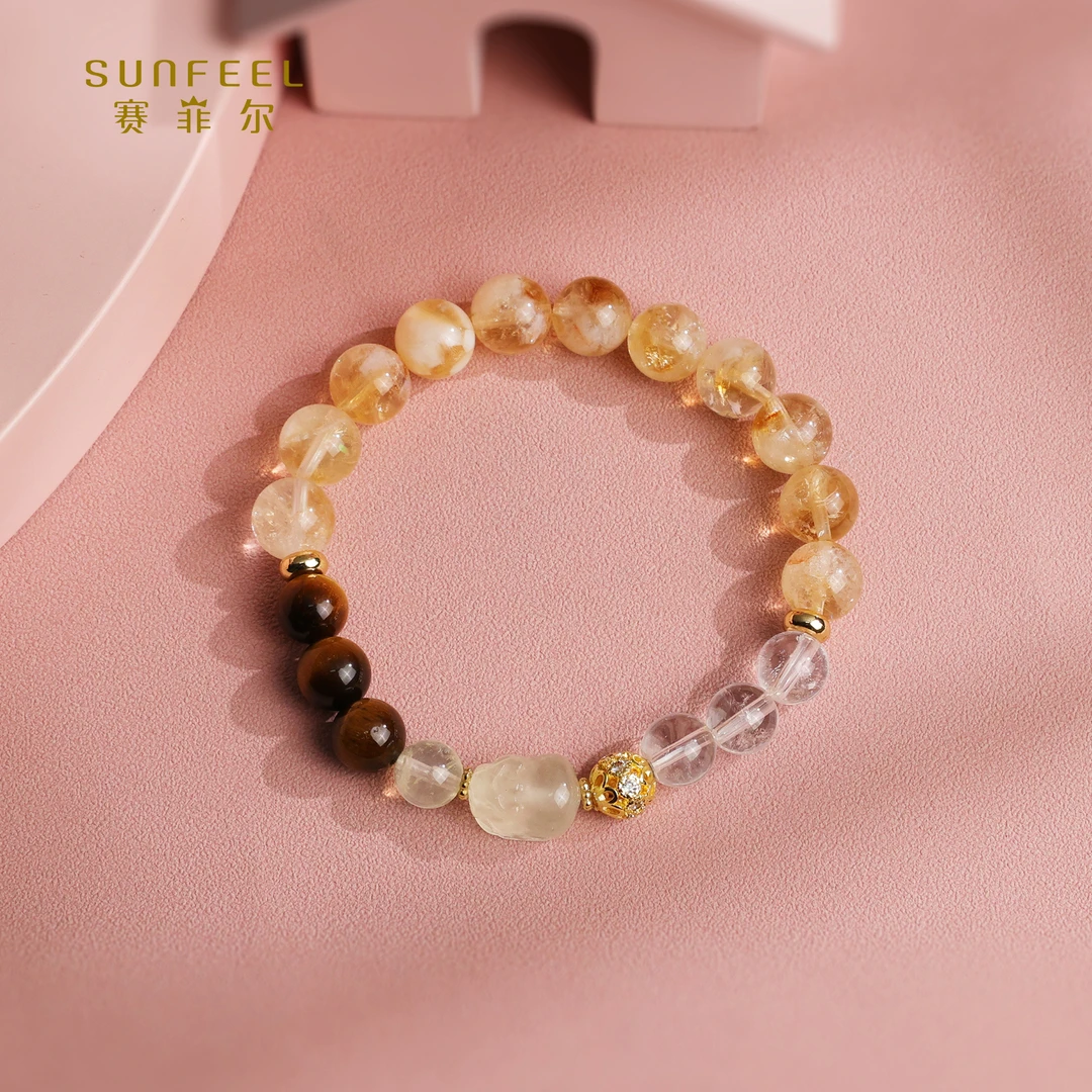 SUNFEEL/赛菲尔 合成金属手链 【二十六店】时尚20森系百搭水晶手串