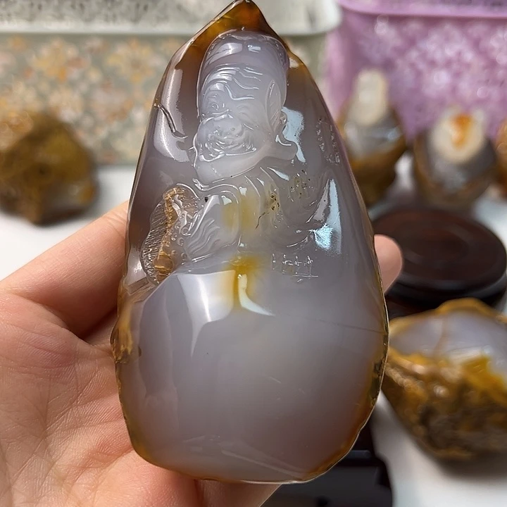 玛瑙/玉髓颈饰合金