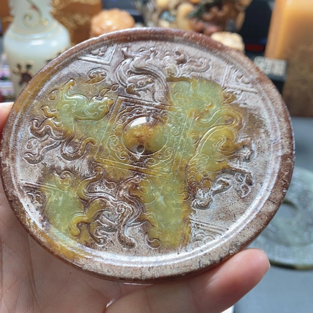 和田玉未镶嵌挂件