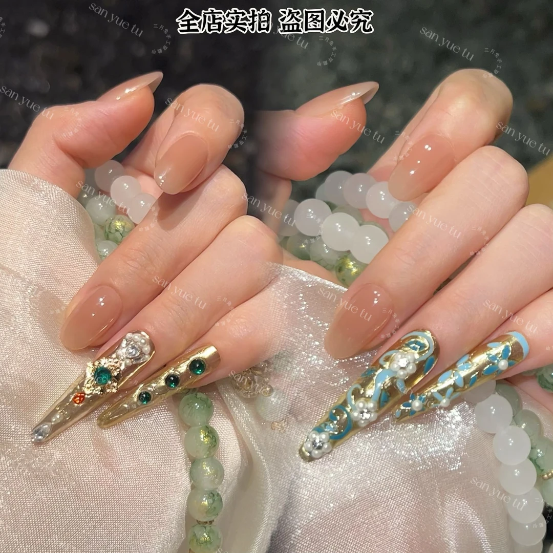 【熹妃回宫·系列 】-嬛嬛护甲2片 宫廷风气质甲片可拆卸穿戴甲