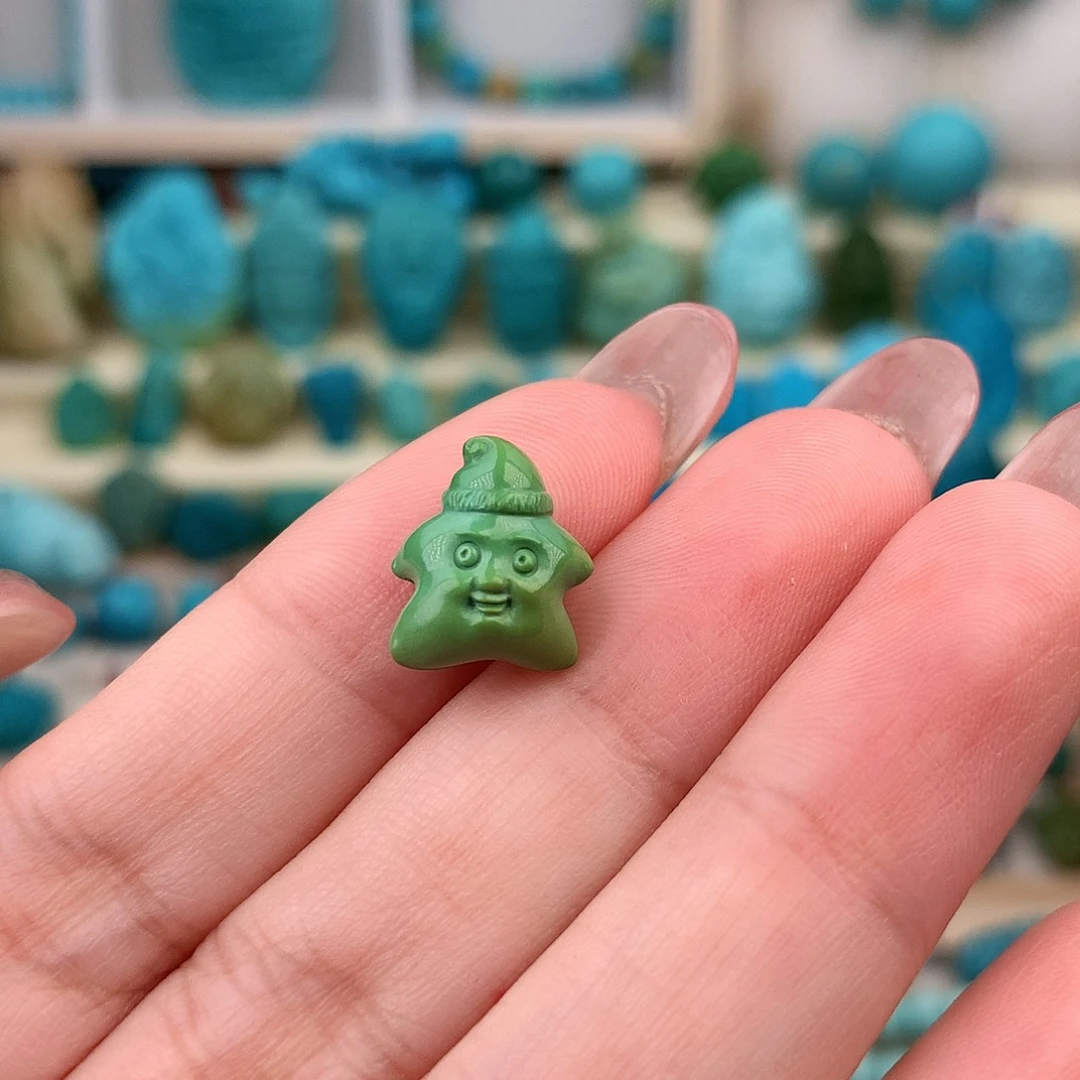 未镶嵌绿松石珠宝奇石