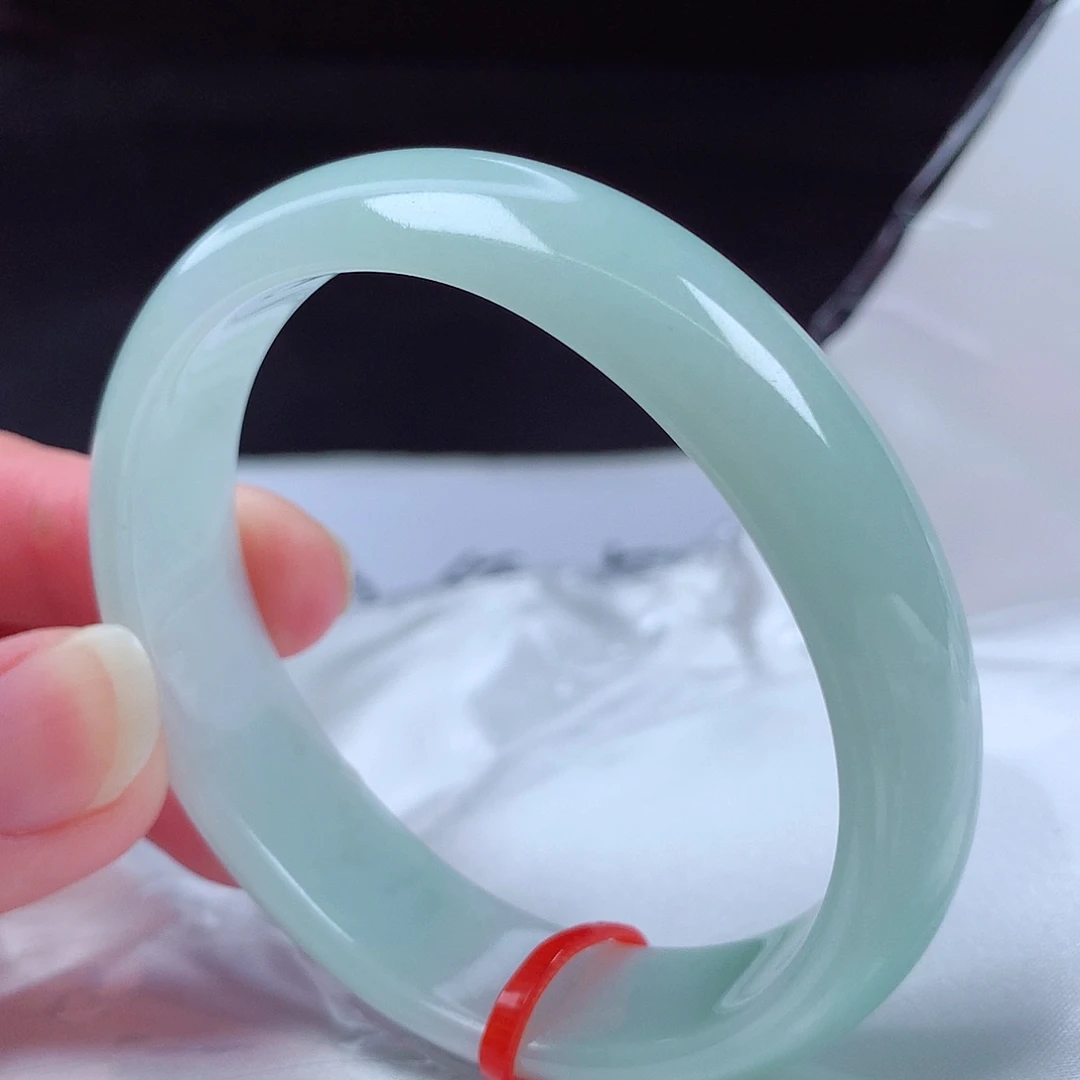 翡翠未镶嵌手镯54贵妃d5410