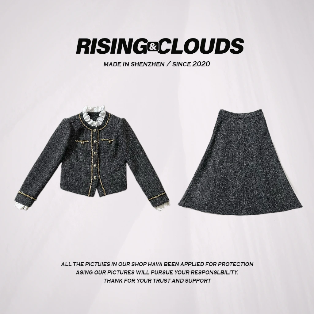 RISING&CLOUDS【小云姐】时尚舒适秋冬小香套装110475