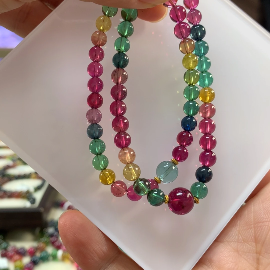 碧玺手链未镶嵌6.3左右