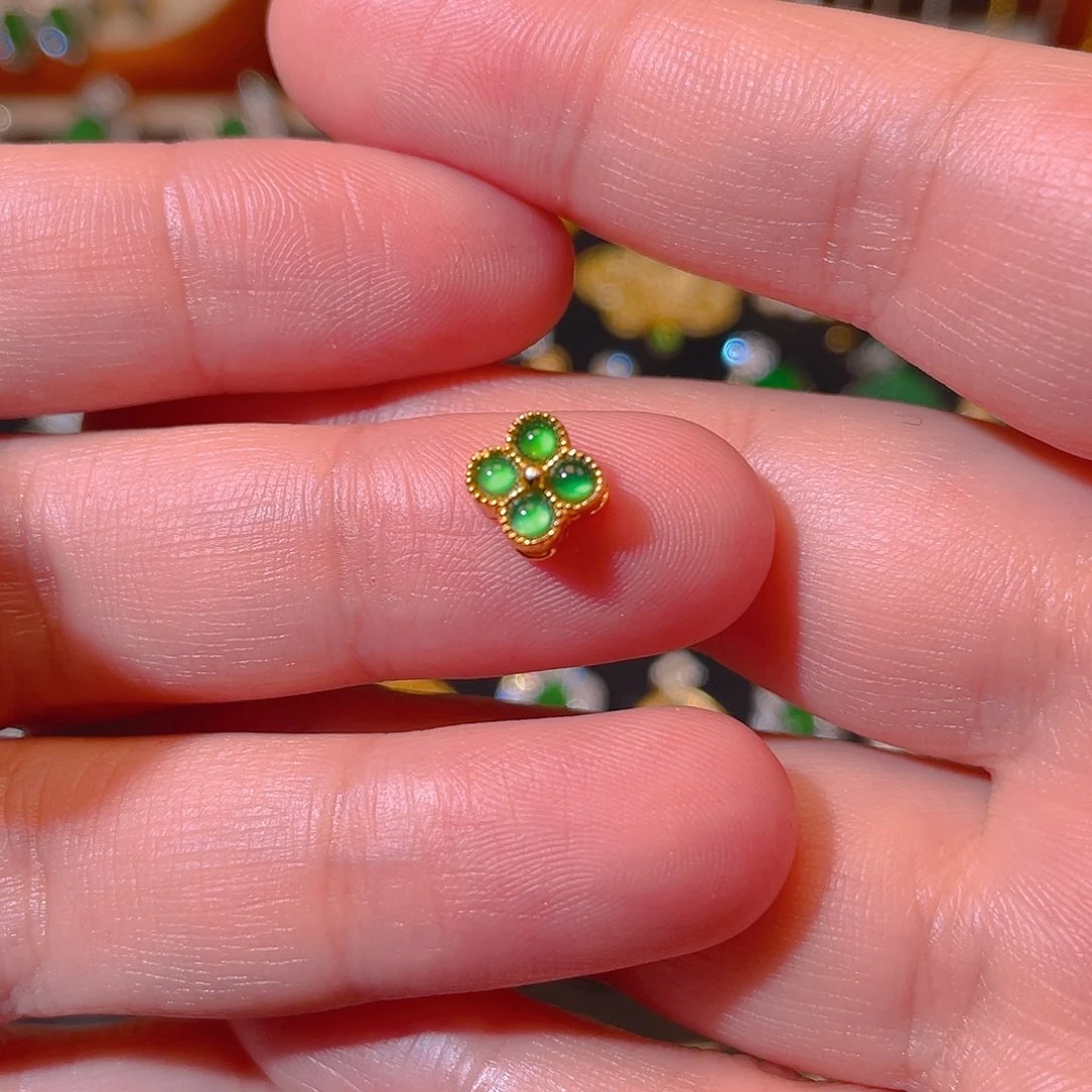 翡翠银S925镶嵌吊坠(不含链)