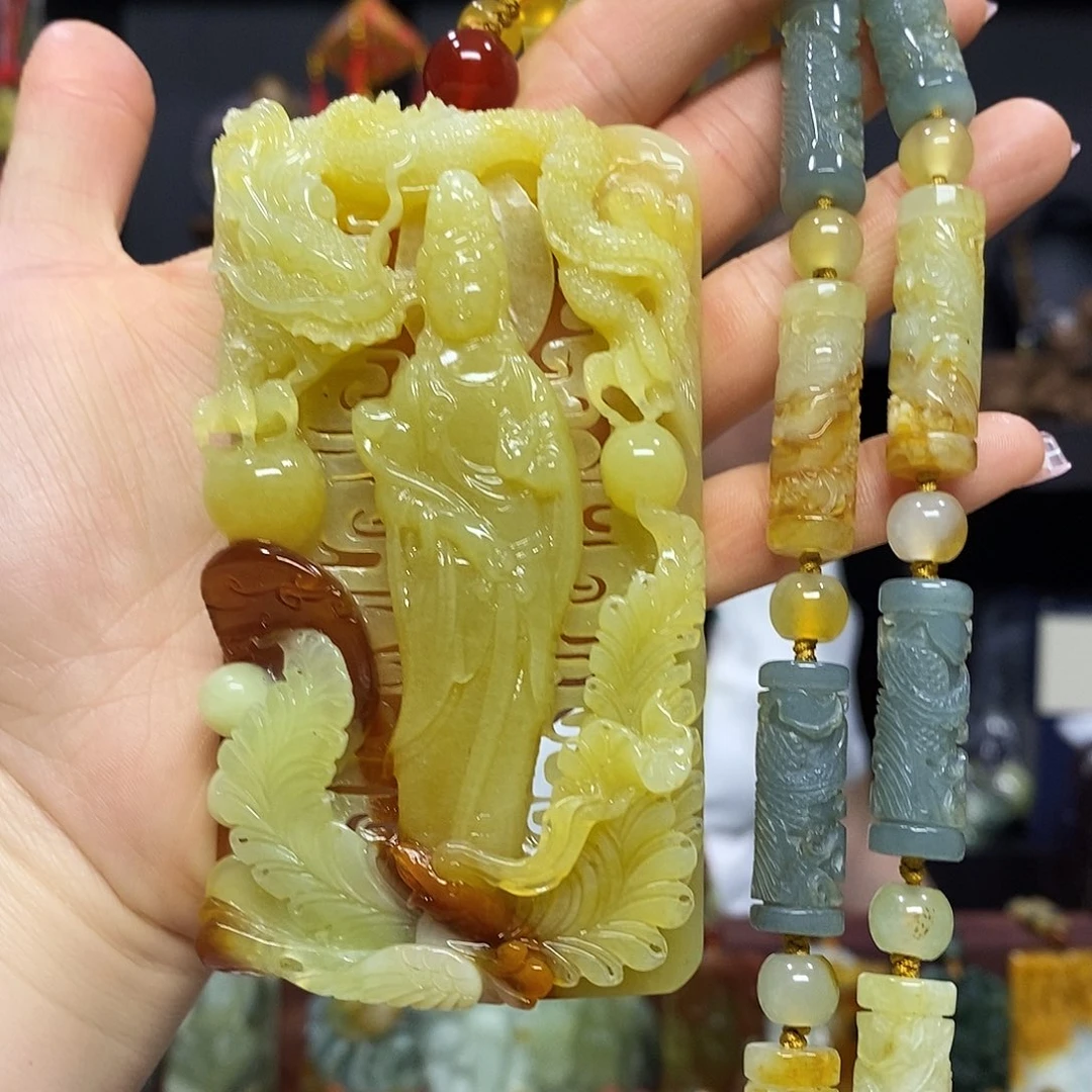 岫玉未镶嵌手链项链