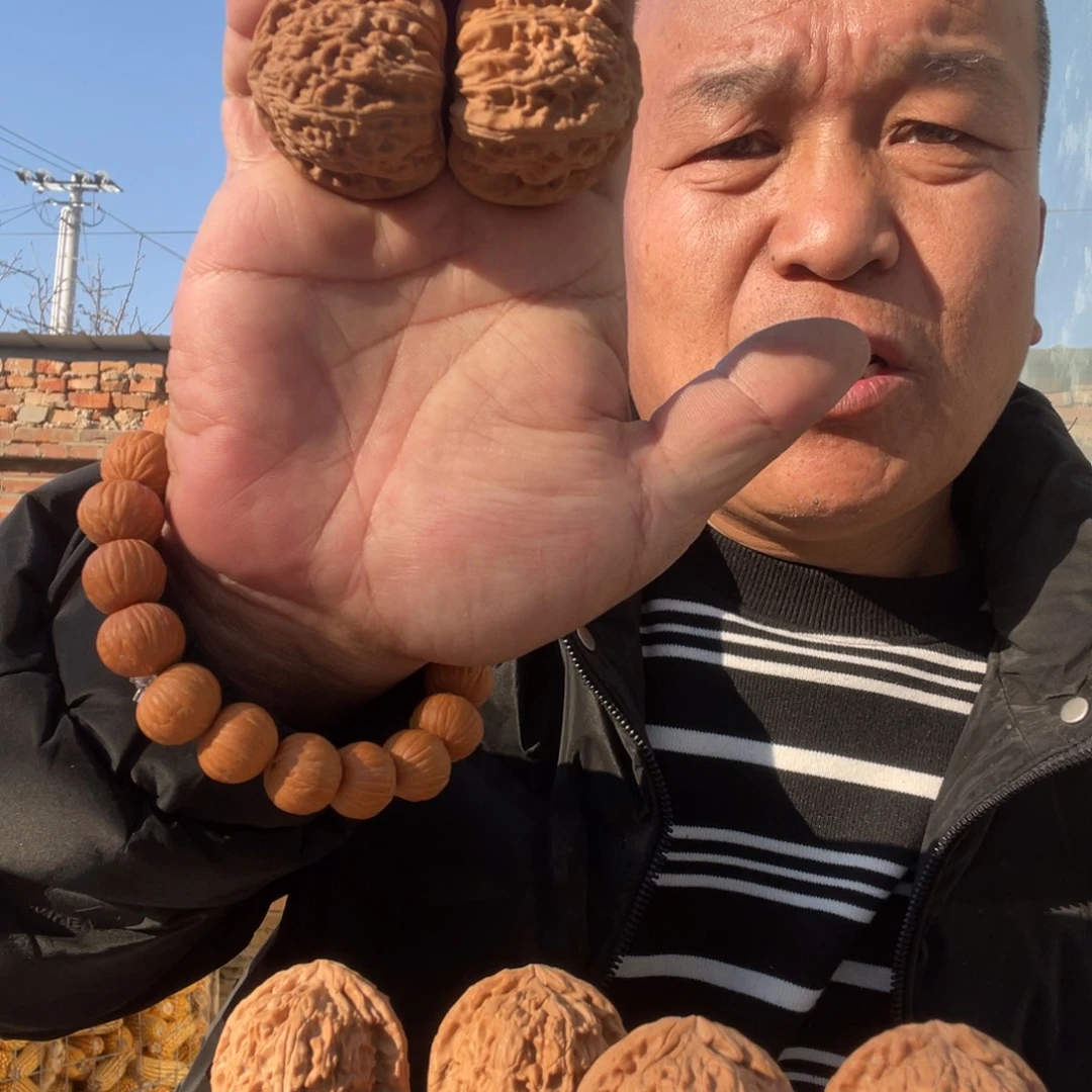 才***的文玩核桃吊坠白狮子420