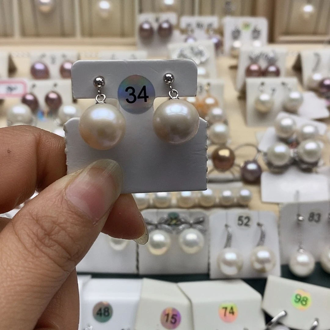 淡水珍珠银S925镶嵌颈饰