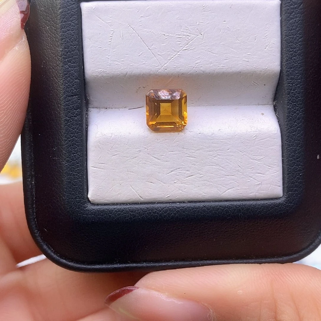 黄晶纯天然黄水晶裸石定制1.7c tx未镶嵌一****