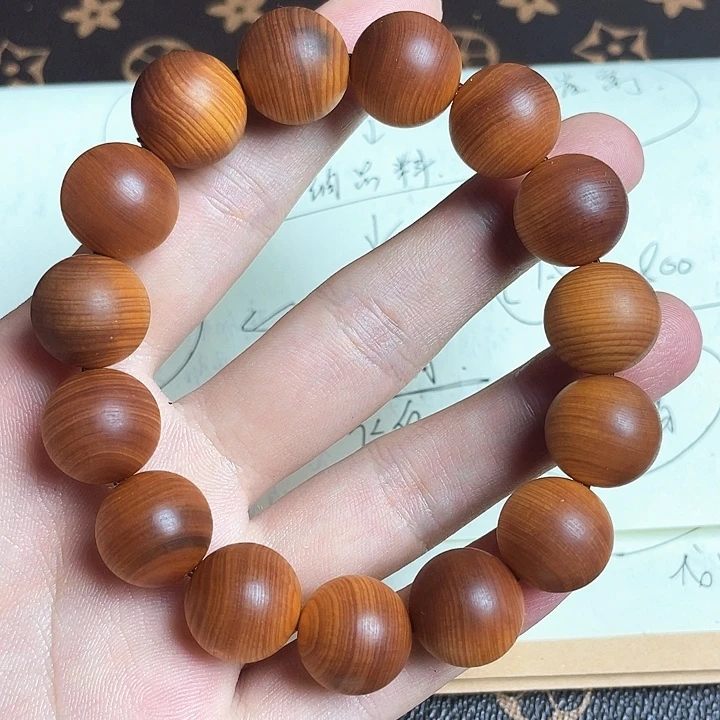 柏木（崖柏）手串/手链崖柏黑骨料1.5