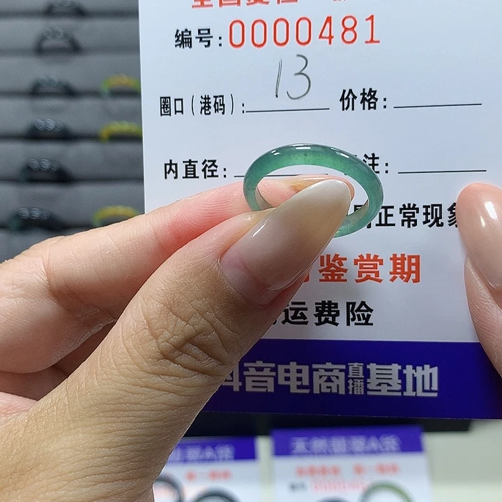 未镶嵌戒圈翡翠0481