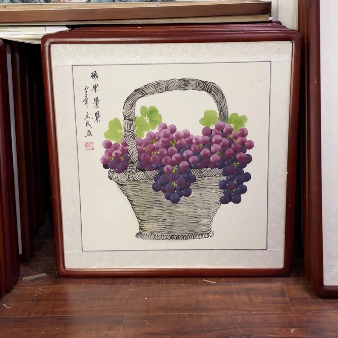 国画带框尺寸63*63厘米