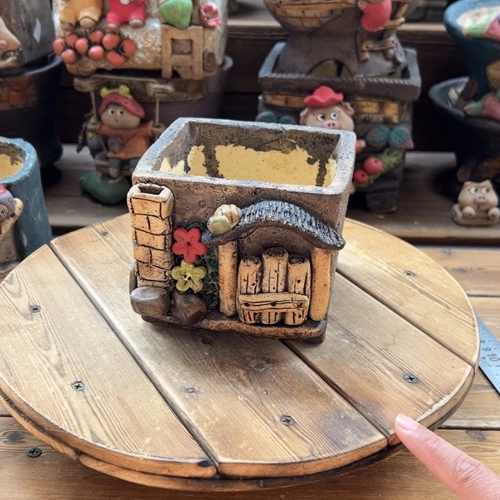 嘻哈多肉花盆百搭