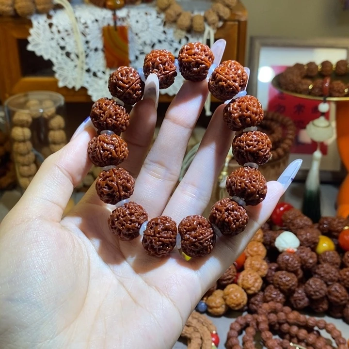 梓***霖金刚菩提手串176玉华肉一物