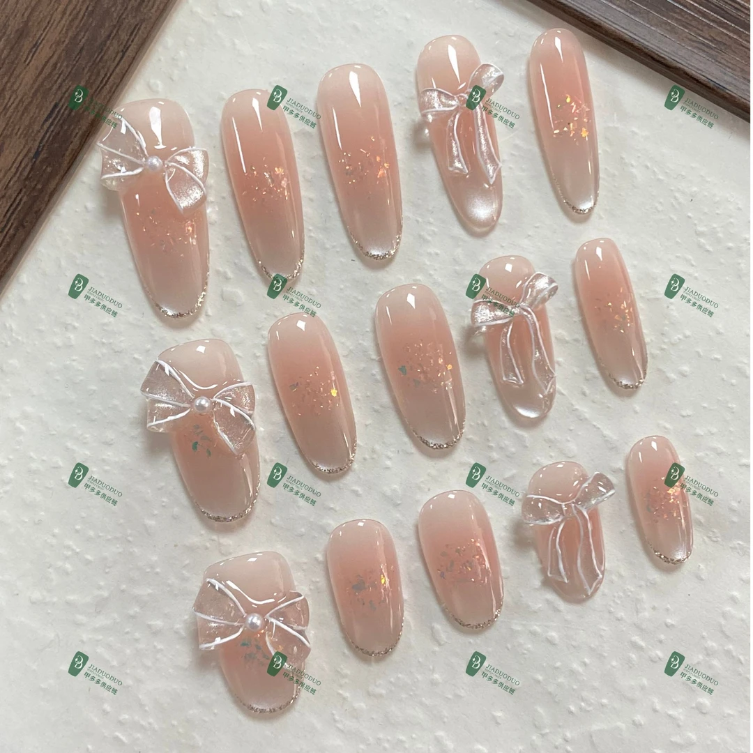 高级感 显白 猫眼【甜心教主】纯手工穿戴甲美甲（送工具包）夏日新款