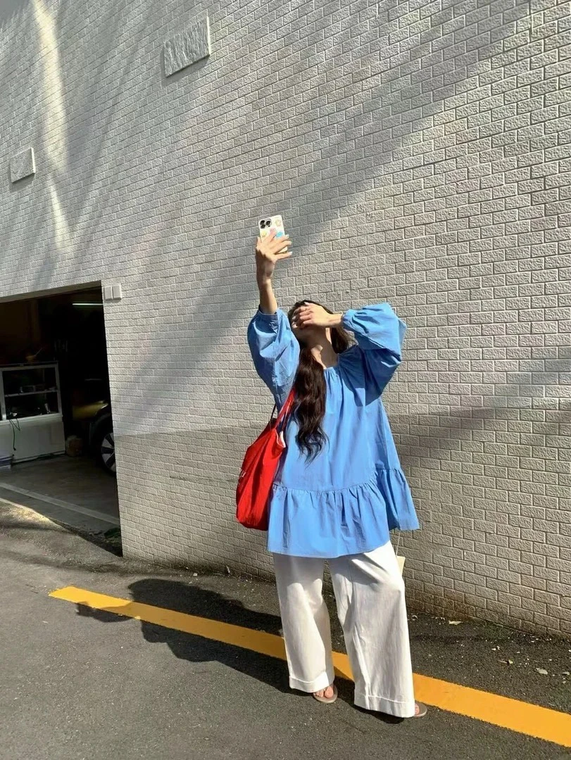 6873#浮力中长娃娃裙上衣退就拉黑