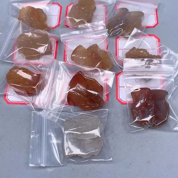 F***ღ玛瑙/玉髓颈饰未镶嵌