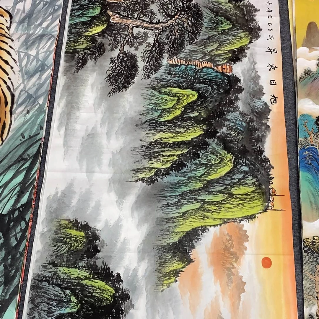 国画画画真的画画