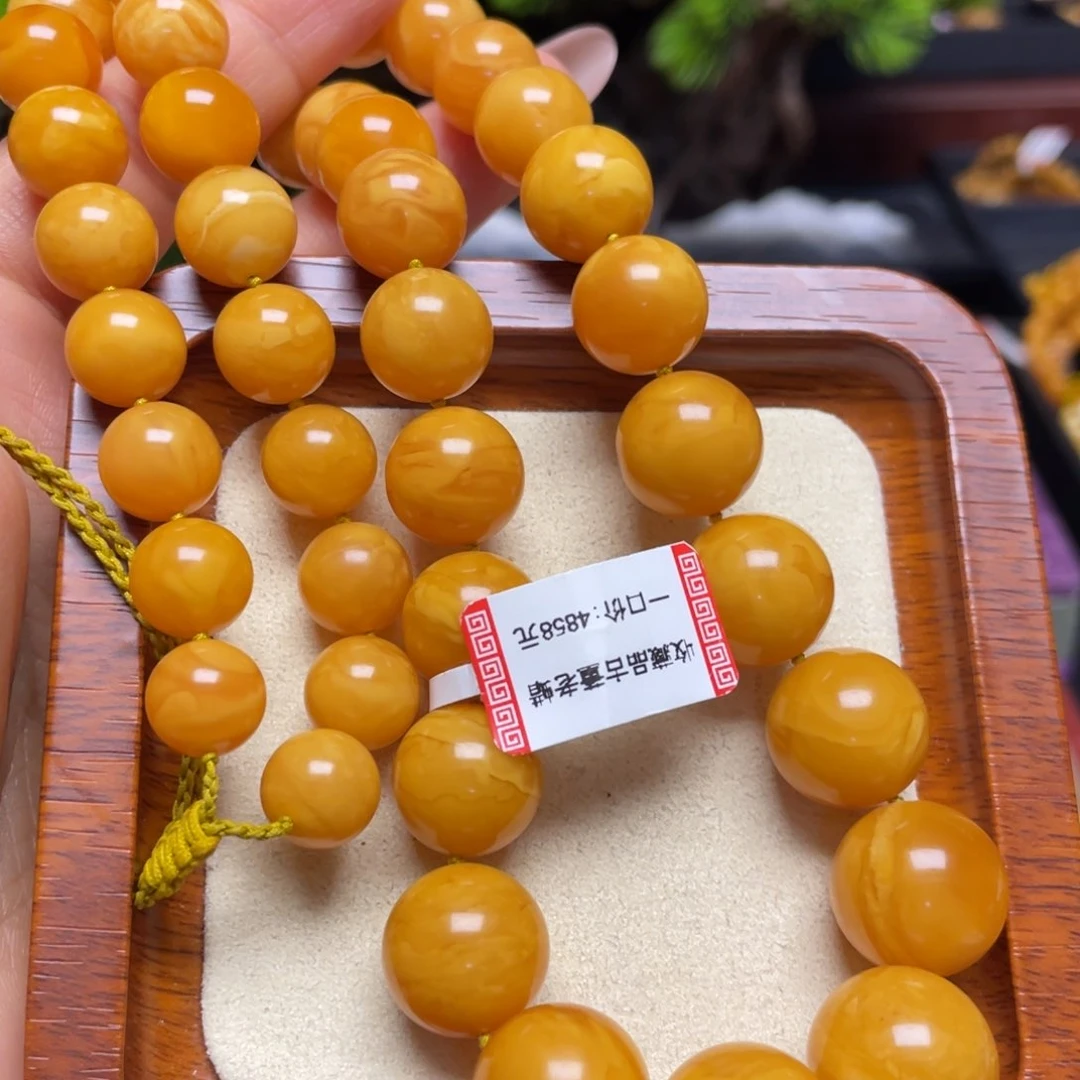 蜜蜡颈饰未镶嵌项链