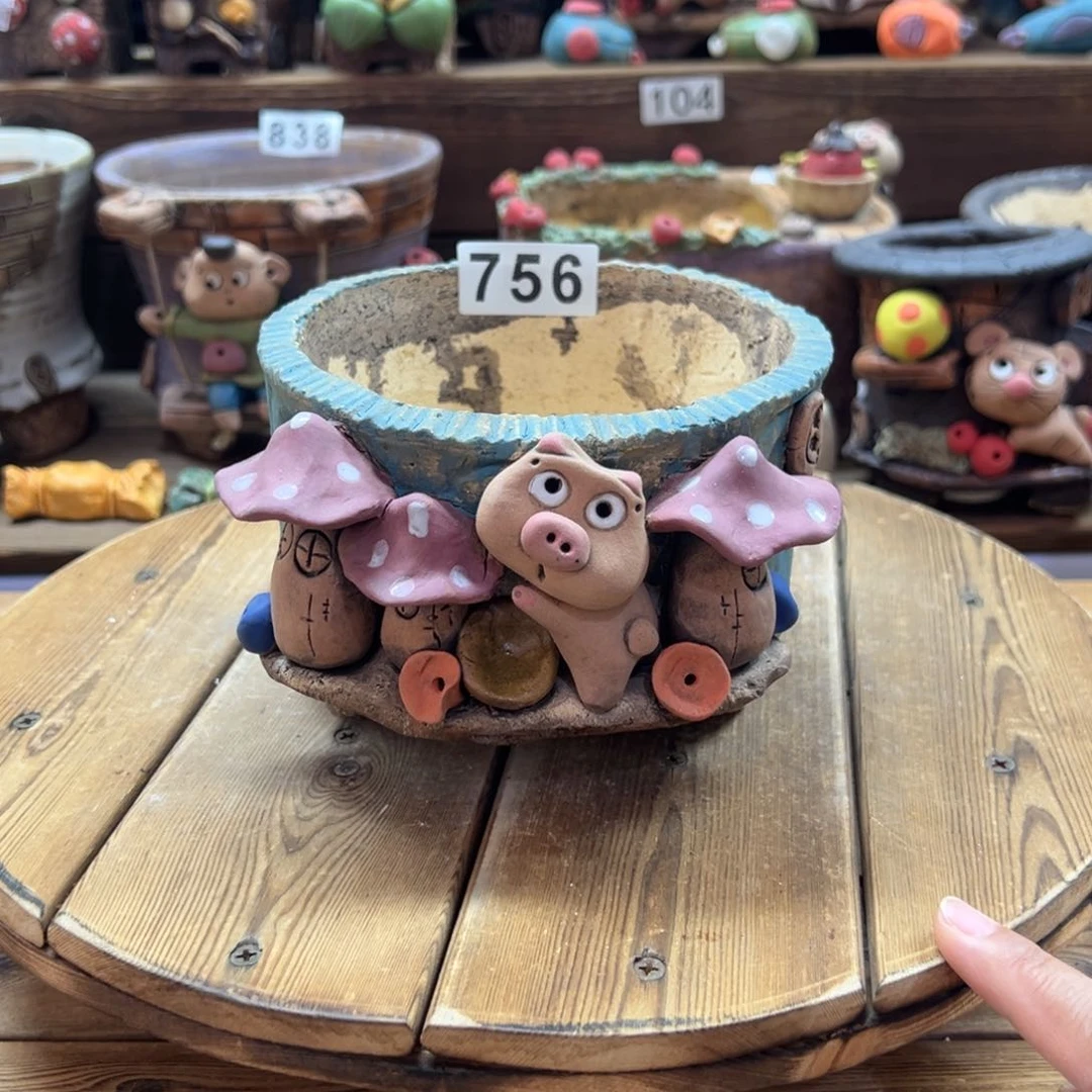 嘻哈多肉花盆百搭